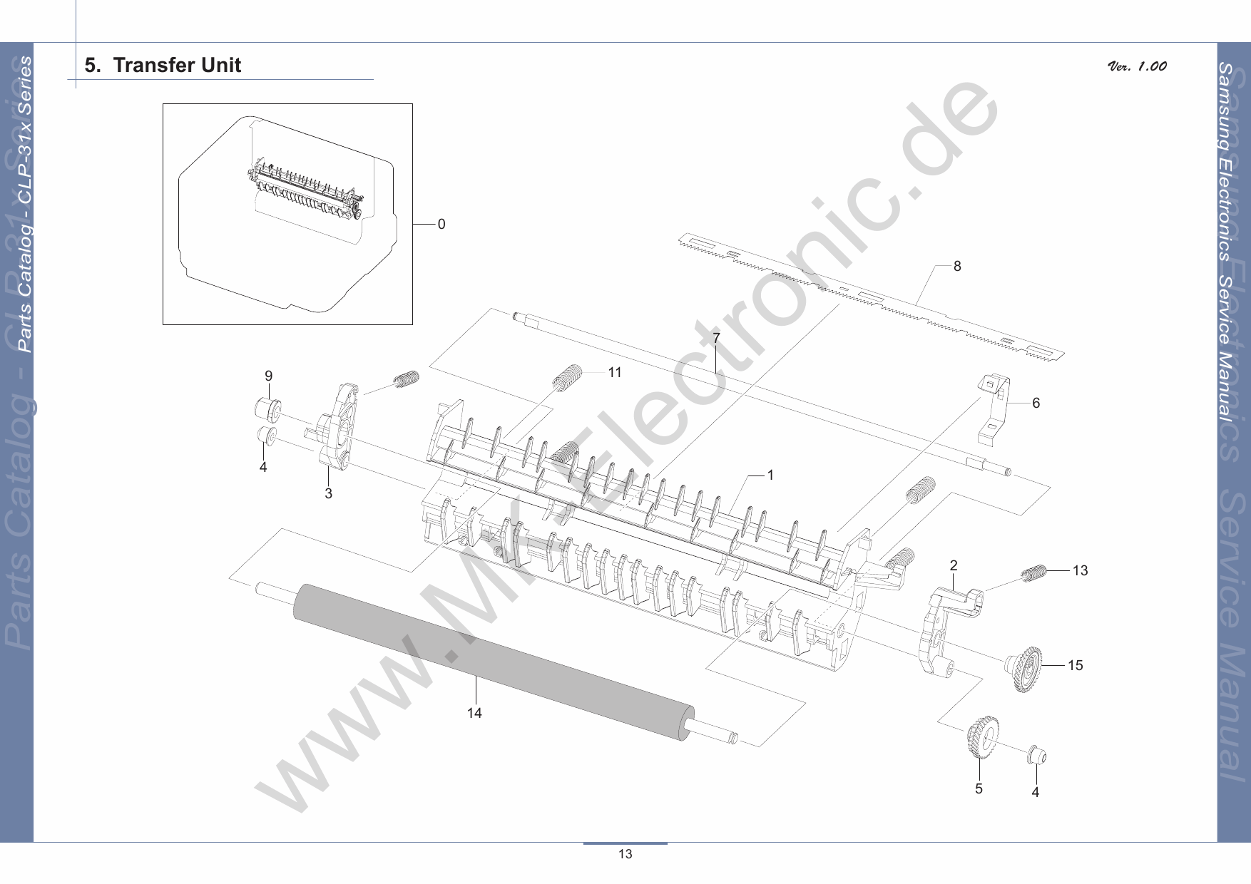 Samsung Color-Laser-Printer CLP-315 Parts Manual